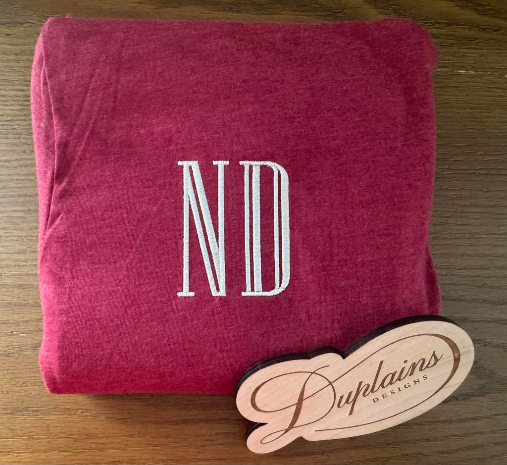 Custom Initials Embroidered Shirt