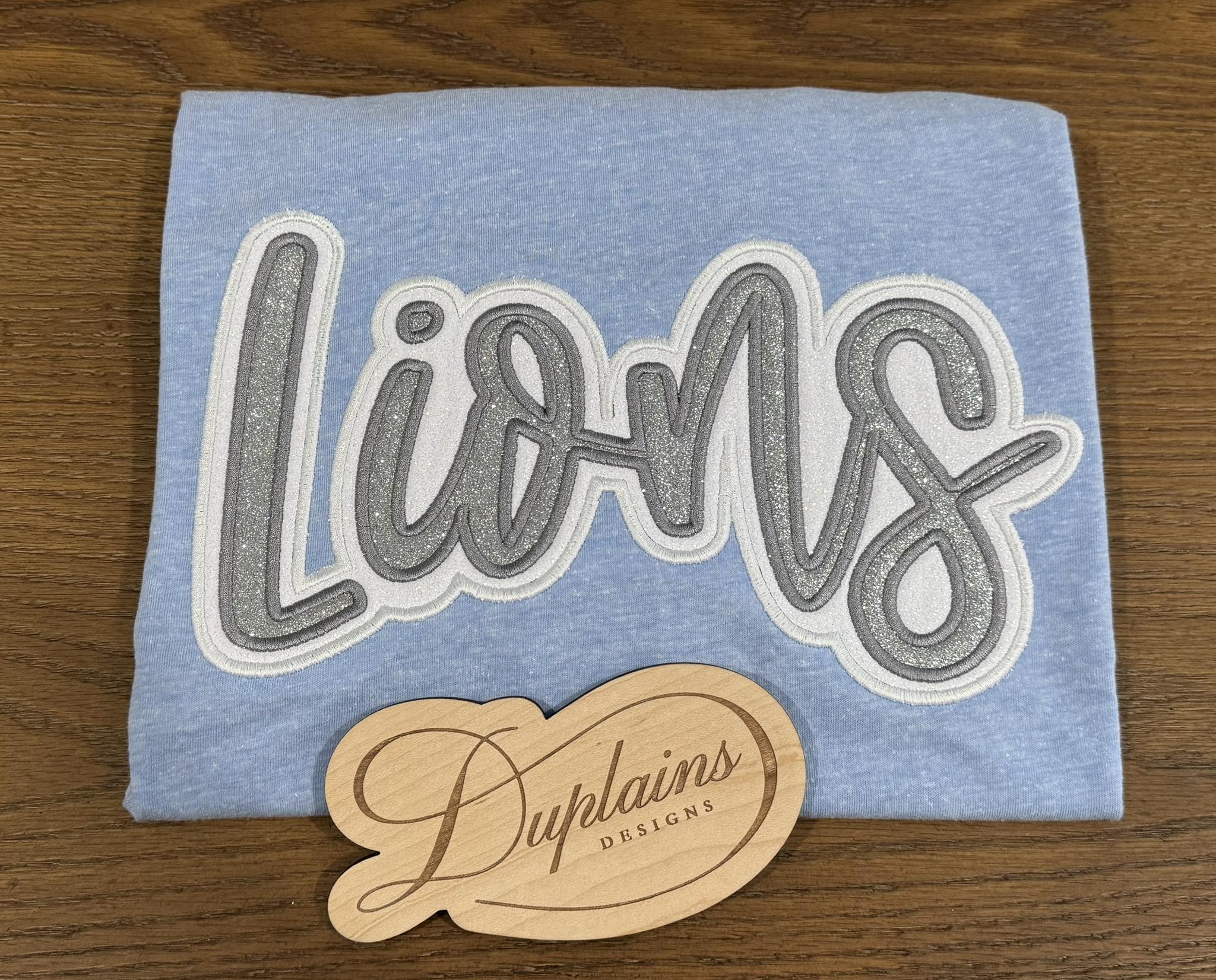 Custom Mascot Glitter Applique Shirt