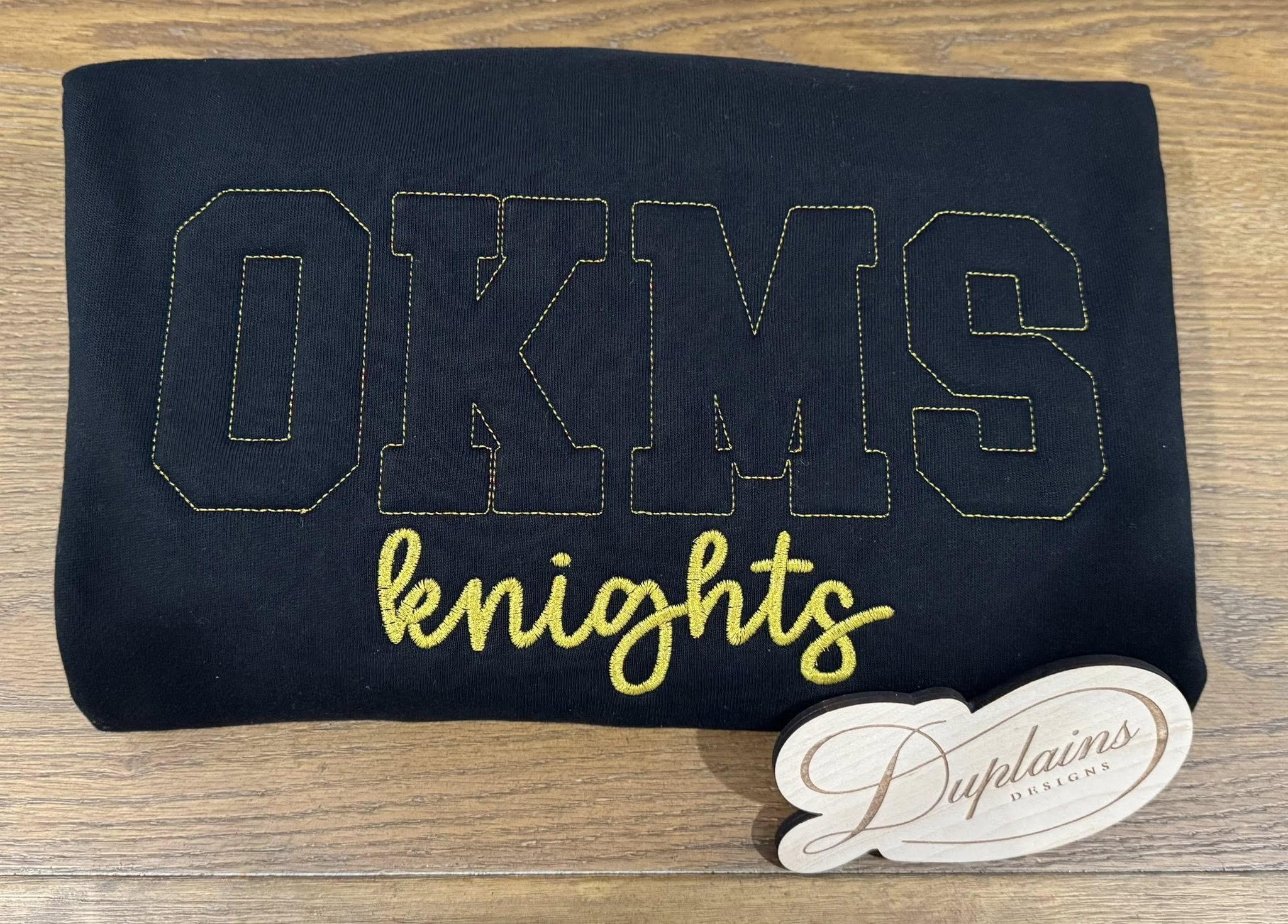 Custom 3D Embossed Embroidered Crewneck