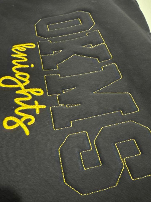 Custom 3D Embossed Embroidered Crewneck