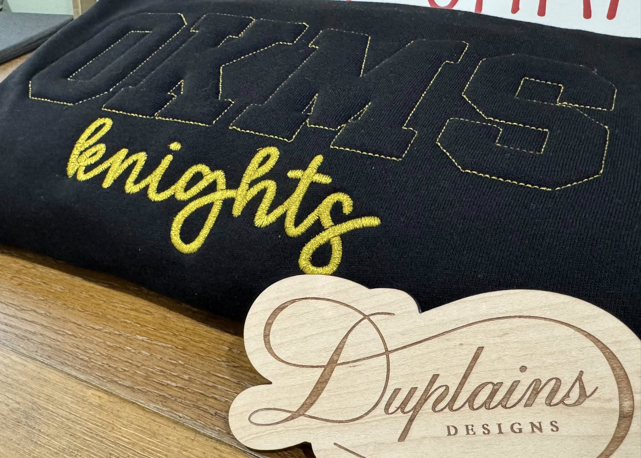 Custom 3D Embossed Embroidered Crewneck