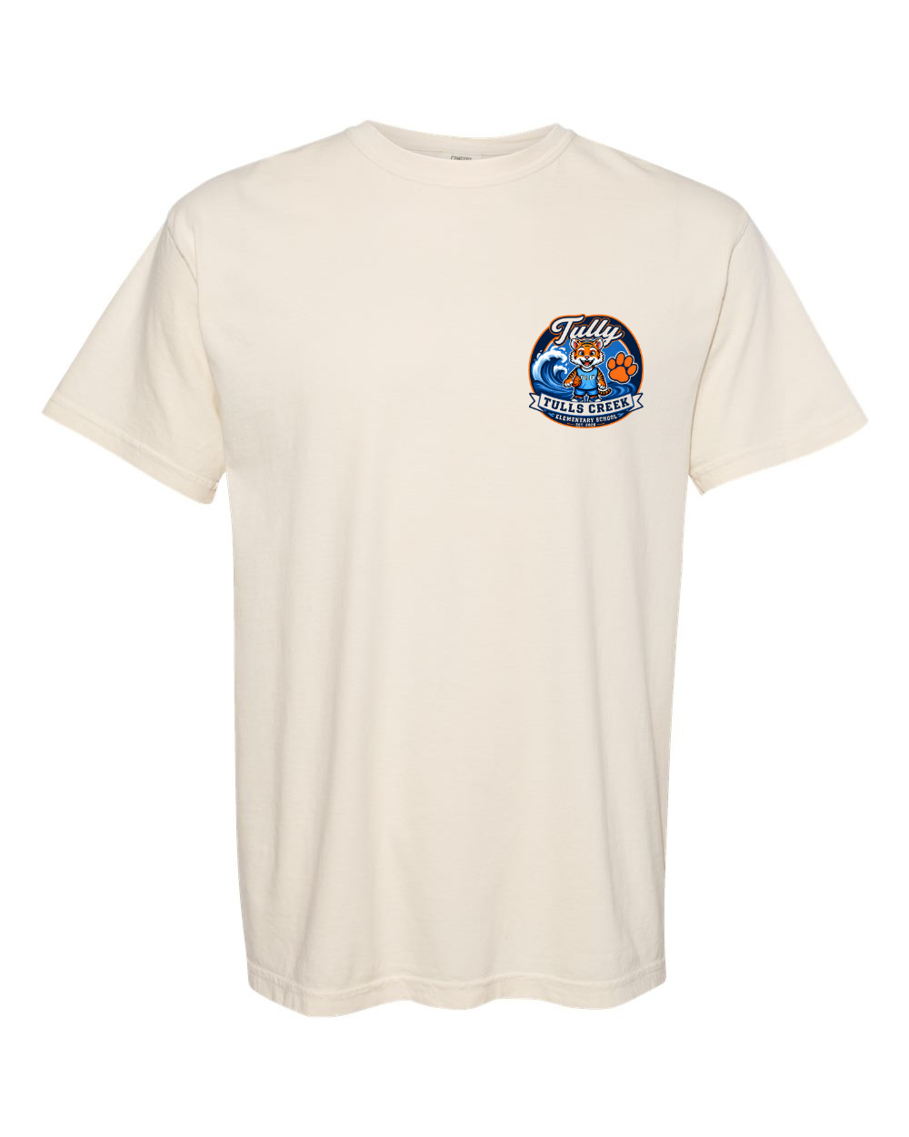 Tulls Creek Elementary School Spirit Staff Short Sleeve T-Shirt - Front LC Logo Only